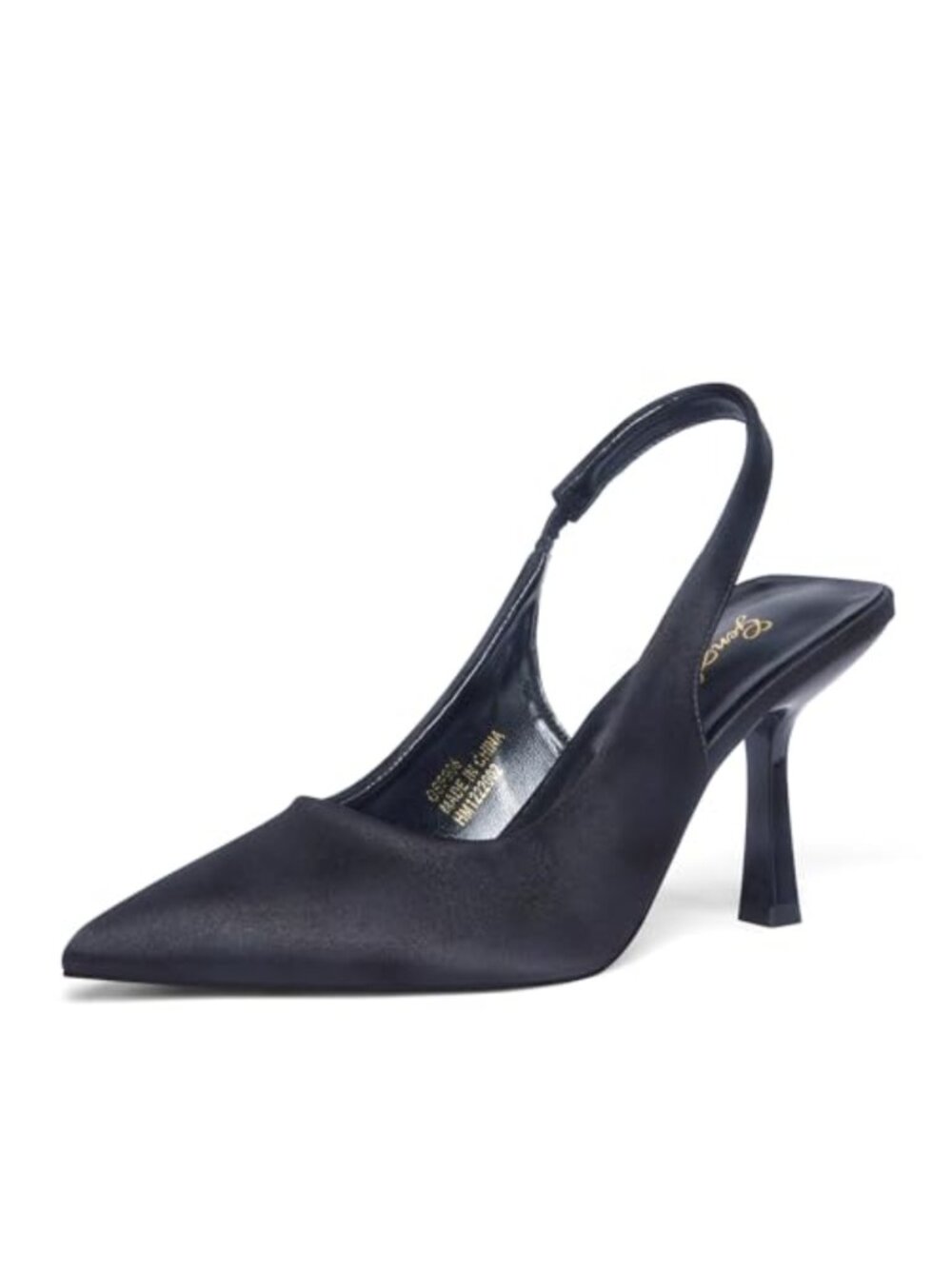 Slingback Kitten Heel Stiletto Pumps Pointed Closed Toe Slip On Wedding Party